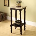 SANTA CLARITA SQUARE MARBLE TOP PLANT STAND